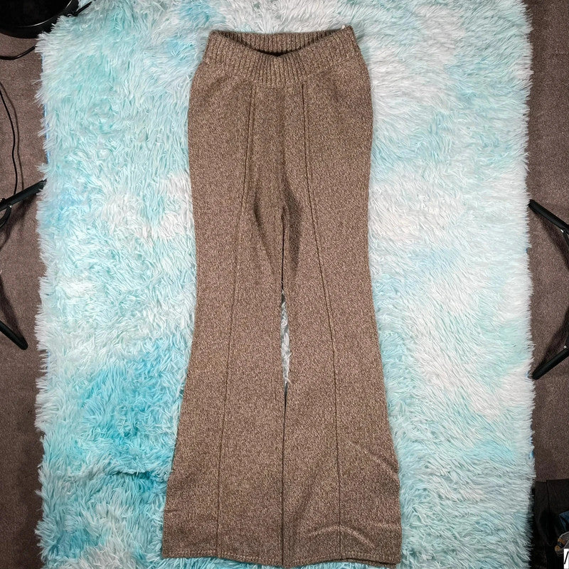Khaki Claudie Pierlot Flares Trousers - Size 1