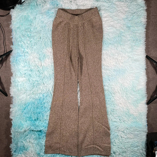 Khaki Claudie Pierlot Flares Trousers - Size 1
