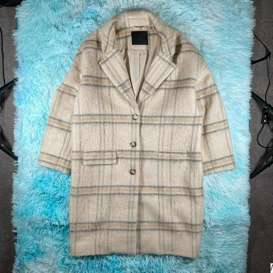 Cream Levi’s Wool Overcoat - Small