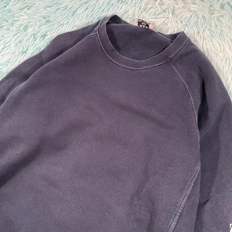 Dark Navy Frame Sweatshirt Plain - Large