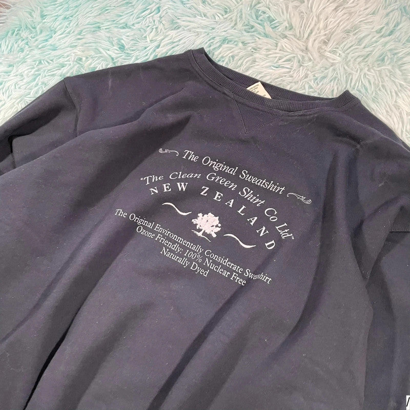 Navy Clean Green Shirt Company Sweatshirt - XL