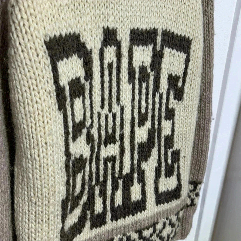 Cream & Beige BAPE Cowachan Knitted Jumper - Large