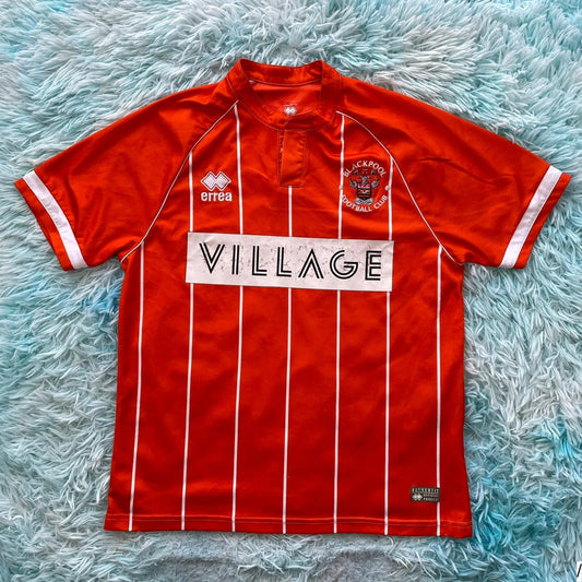 Orange Blackpool Shirt Home Kit Errea - Small