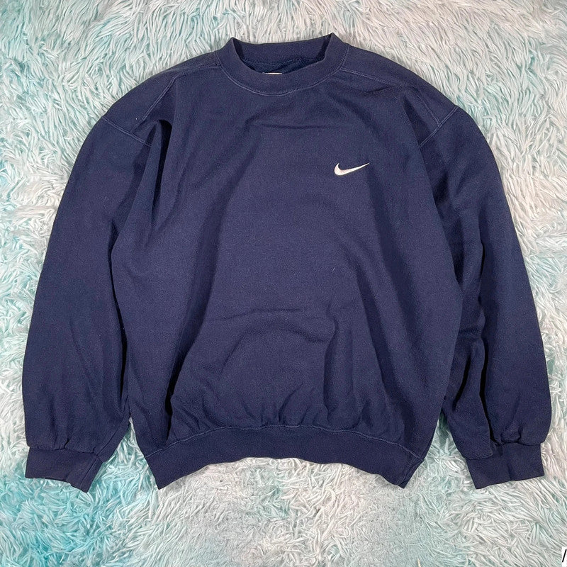 Vintage 90s Navy Nike Sweatshirt - Small