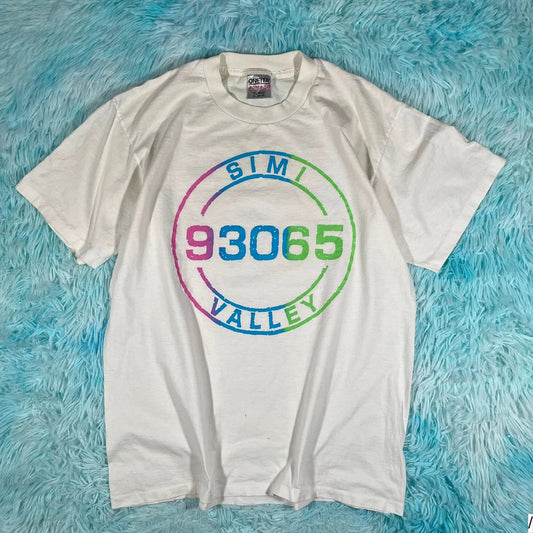 Vintage 90s White Simi Valley Graphic T Shirt - XL