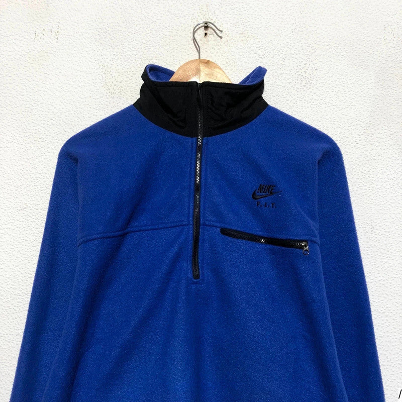 Vintage 90s Purple Nike 1/4 Zip Fleece Sweatshirt - Large