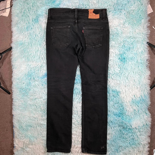 Vintage Black Levi’s 511 Jeans Slim Straight - 34W 32L