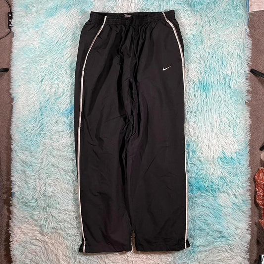 Vintage 00s Black Nike Tracksuit Bottoms - Large