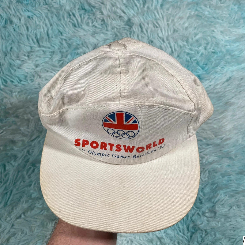 Vintage White 1992 Barcelona Olympics Cap