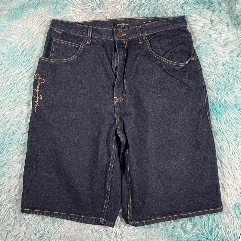 Vintage 90s Sean John Baggy Jean Shorts Jorts