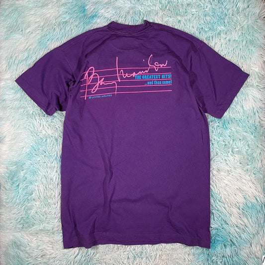 Vintage 90s Purple Barry Manilow T Shirt - XL