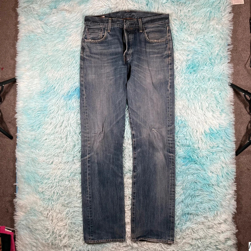 Blue Levi’s 501 Jeans Straight Leg - 30W 34L