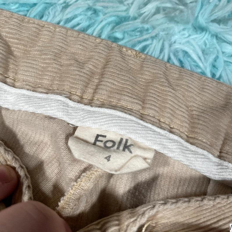 Beige Folk Corduroy Trousers - 36W