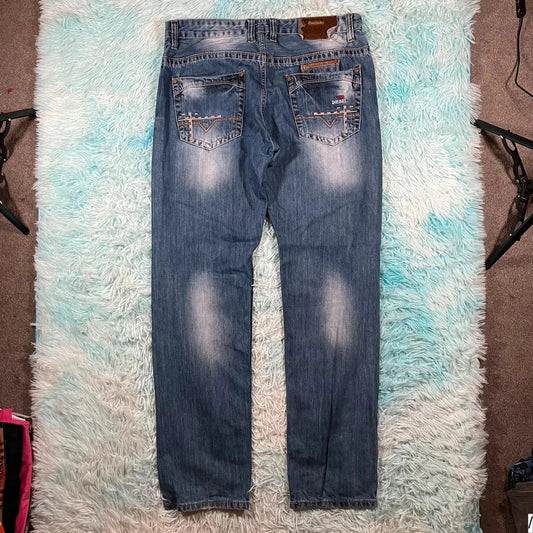 Vintage Y2K Blue Diesel Jeans - 36W 32L