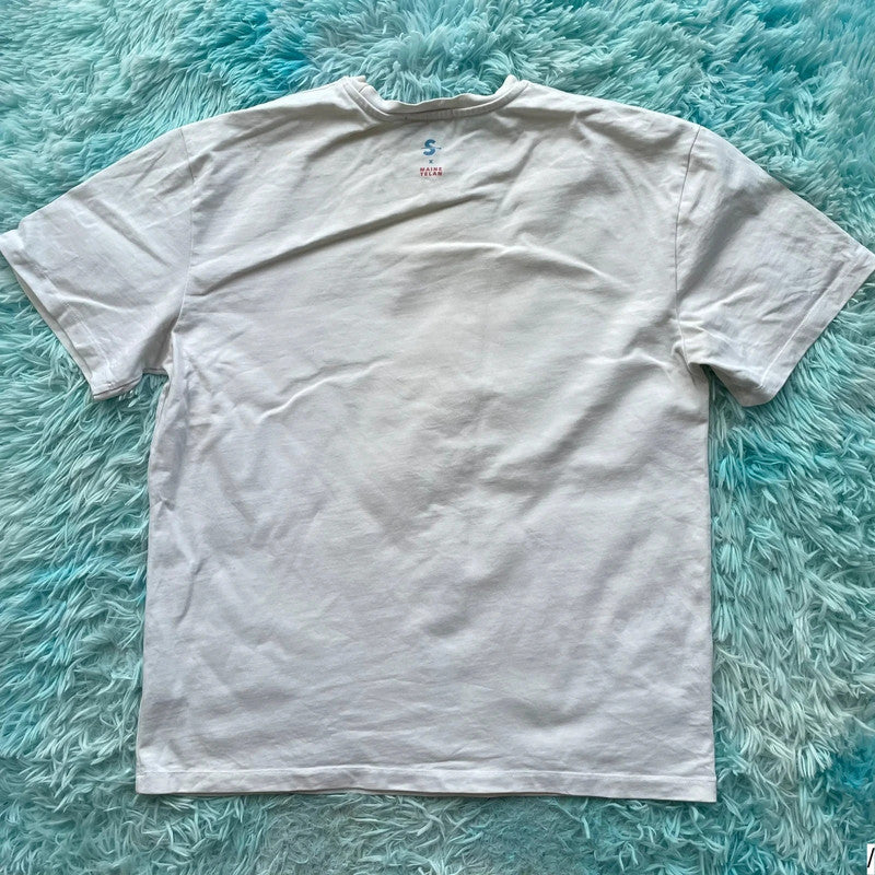 White Solas Graphic T Shirt - Large