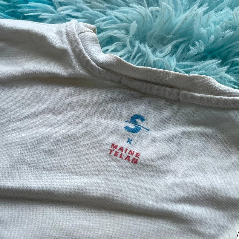 White Solas Graphic T Shirt - Large
