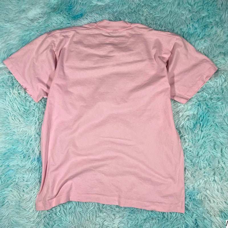 Vintage 80s Pink Grandma Graphic T Shirt - large