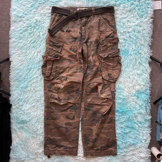 Vintage 00s Camo Abercrombie Army Cargo Pants - 31W 32L