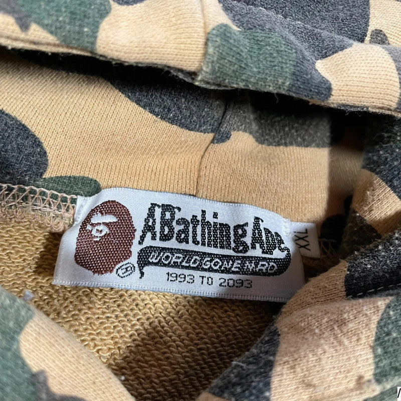 Khaki A Bathing Ape BAPE Camo Hoodie - XXL