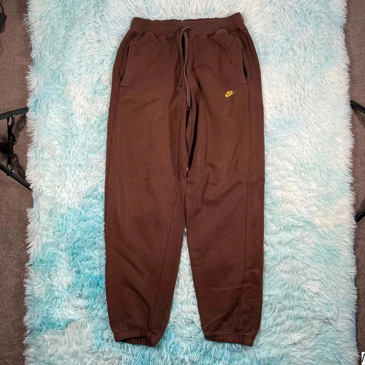 Vintage 00s Brown Nike Joggers Baggy - Small