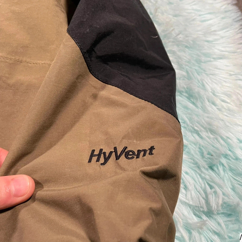 Vintage 90s Brown The North Face 3-in-1 Hyvent Windbreaker Jacket - Large
