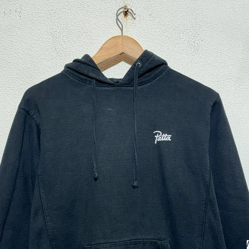 Black Patta Hoodie Plain - Medium