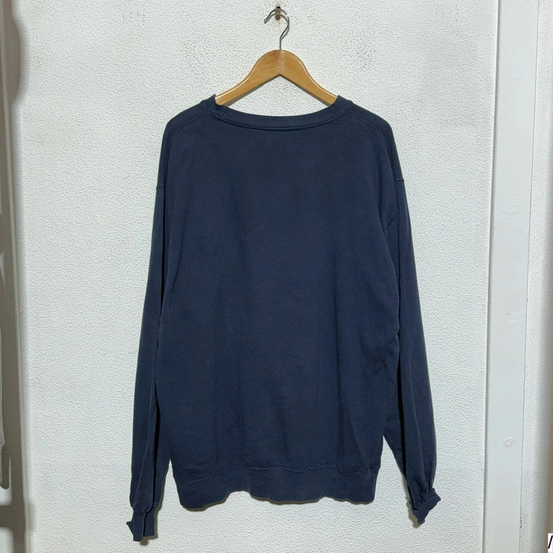 Vintage 90s Navy Timberland Sweatshirt Logo - Large