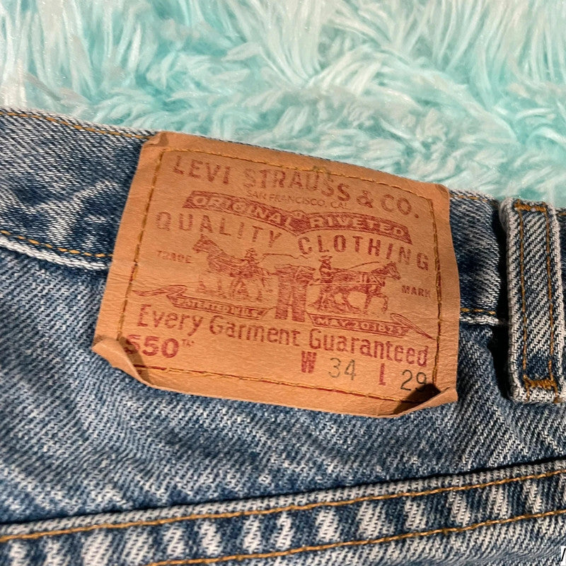 Vintage 90s Levi’s 550 Jeans Baggy Straight Leg - W34 L29