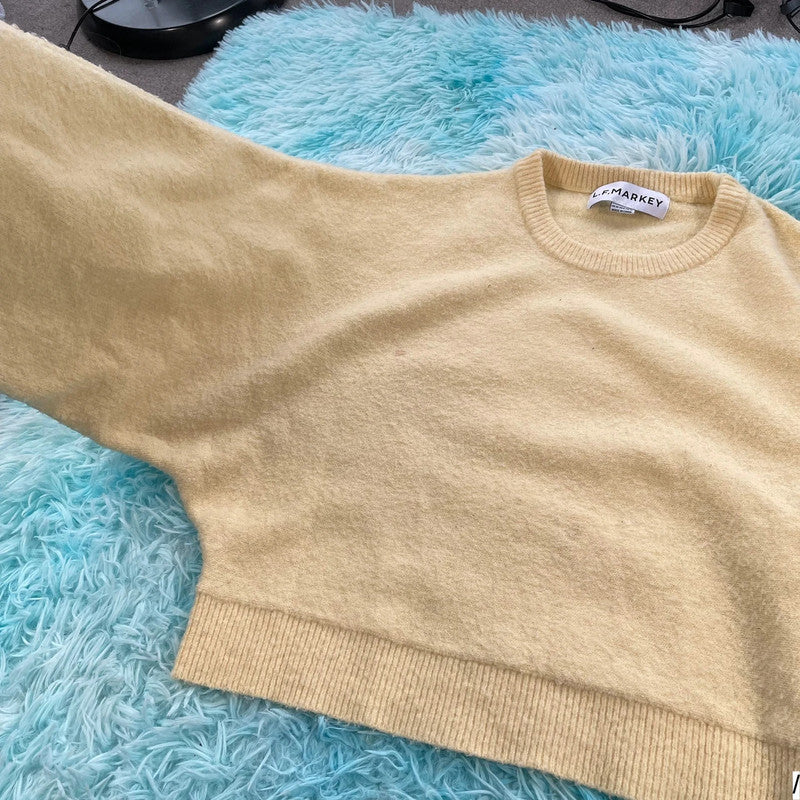 Yellow L.F. Markey Knitted Jumper - Size 10