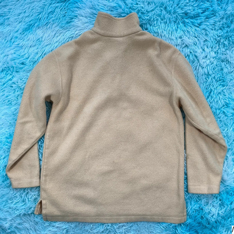 Vintage Yellow Canada Embroidered 1/4 Zip Fleece - Small