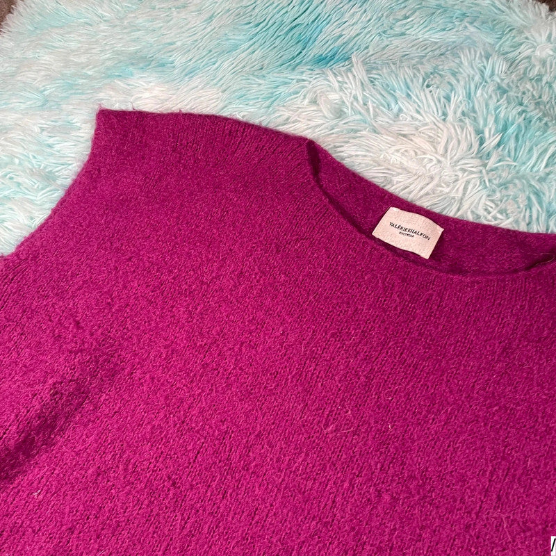 Pink Valerie Khalfon Sleeveless Jumper Mohair - OS