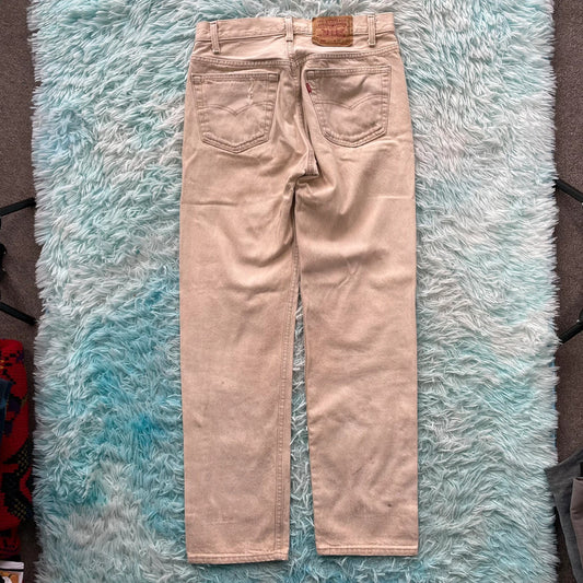 Vintage 90s Light Beige Levi’s 501 Jeans Made in USA - W32 L32