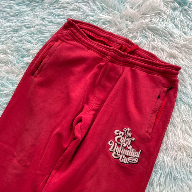 Vintage Y2K Red Ecko Unltd Joggers Baggy - Small