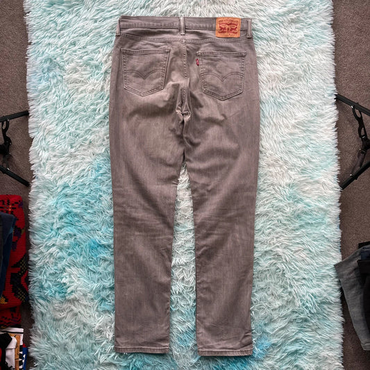 Grey Levi’s 511 Jeans Slim Straight Fit - W34 L34