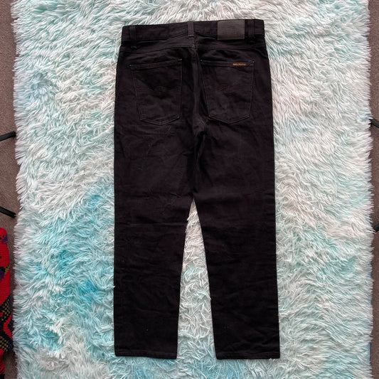 Black Nudie Jeans Straight Leg Gritty Jackson - W30 L28