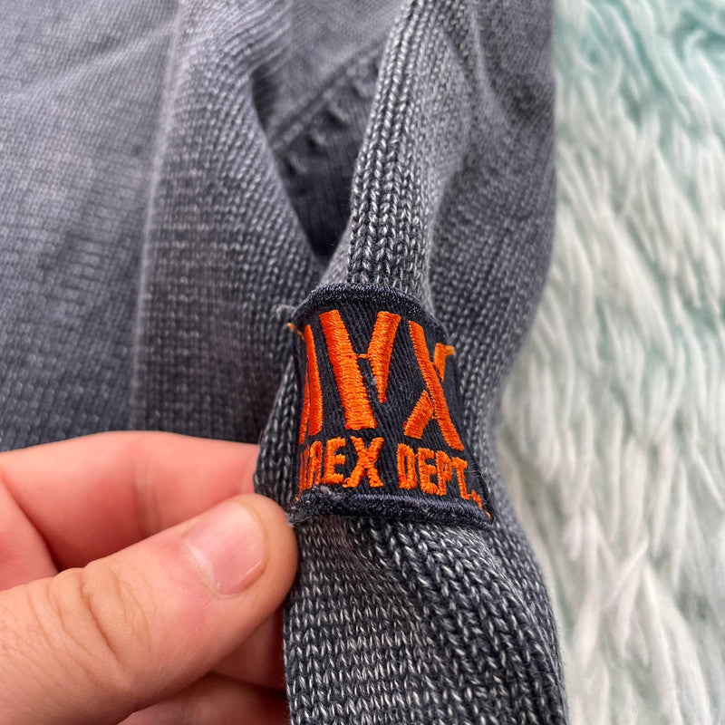 Grey Avirex Knitted Jumper - Large