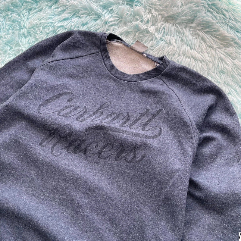 Vintage Blue Carhartt Sweatshirt - Large