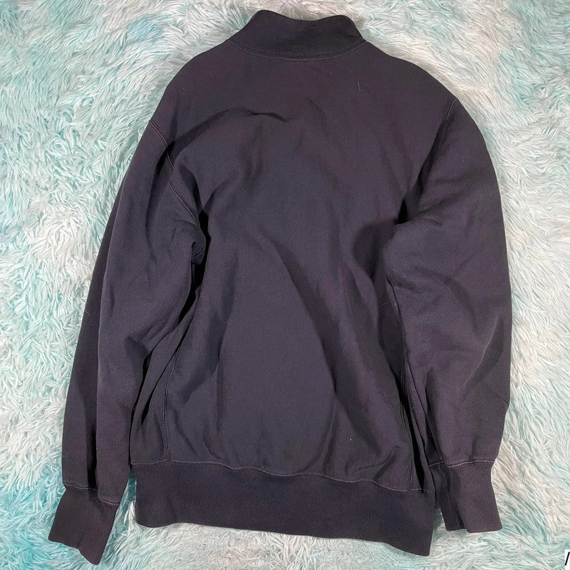 Black Champion 1/4 Zip Sweatshirt - XL