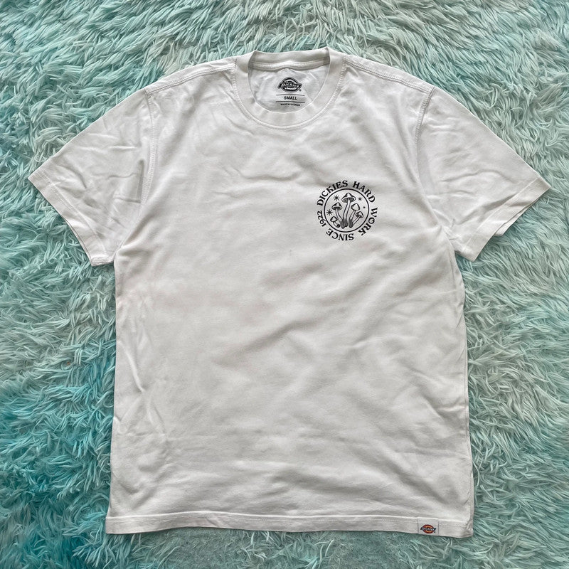 White Dickies Graphic T Shirt - Small