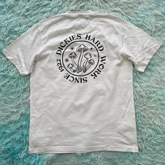 White Dickies Graphic T Shirt - Small
