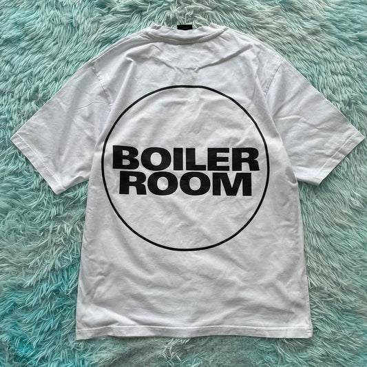 White The Boiler Room Graphic T Shirt - Small