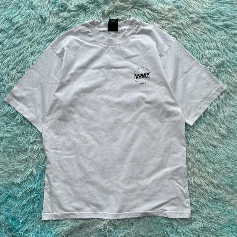 White The Boiler Room Graphic T Shirt - Small