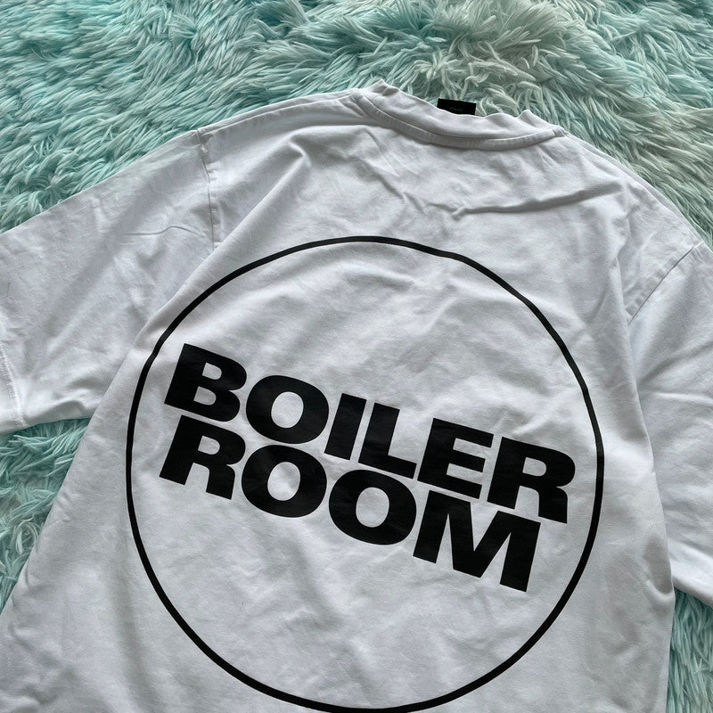 White The Boiler Room Graphic T Shirt - Small