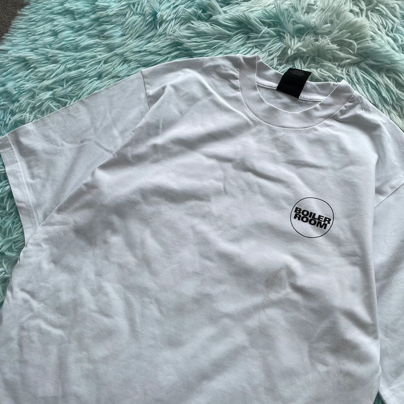 White The Boiler Room Graphic T Shirt - Small