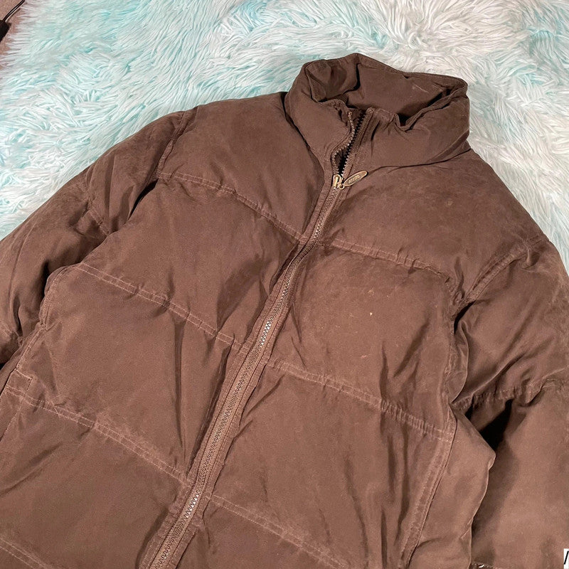 Brown Musto Puffer Jacket Duck Down Feather - Size 12