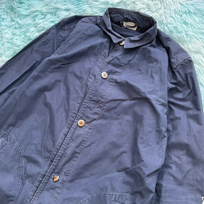 Navy Manual Alphabet Jacket Knee Length - Large