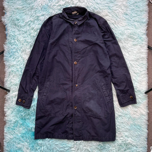 Navy Manual Alphabet Jacket Knee Length - Large