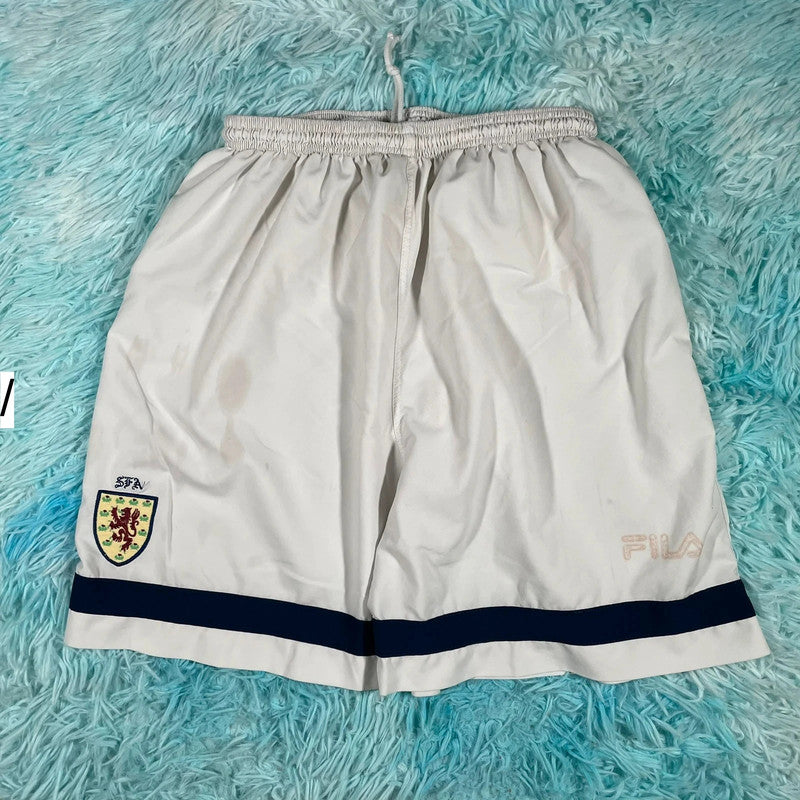 Vintage 00s Scotland Fila Football Shorts - Medium