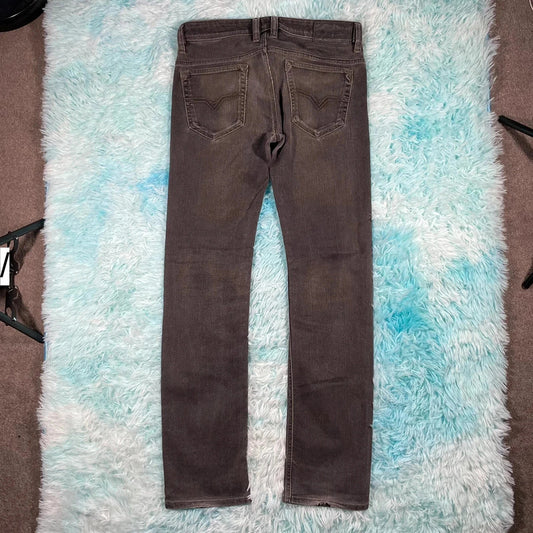 Dark Grey Diesel Jeans Safado Slim Straight Leg - 29W 32L
