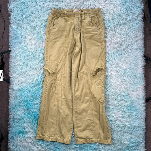 Olive Green BDG Urban Outfitters Cargo Y2K Trousers - Medium